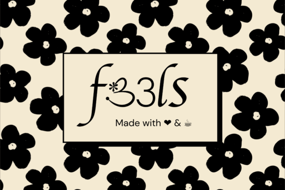 Hand Drawn Floral Font - Preview 3