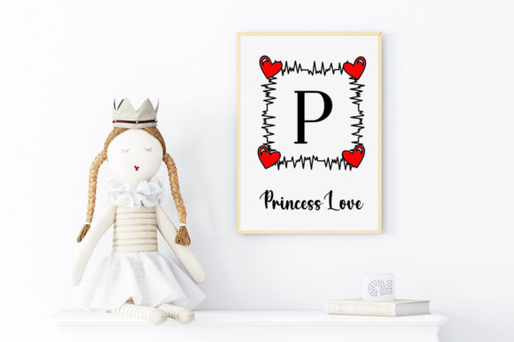 Heart Monogram Font PNG with transparent background - Preview 2