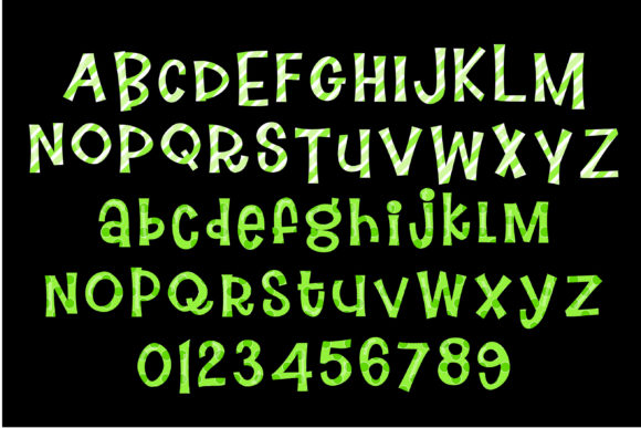 Jolly Greens Font PNG with transparent background - Preview 3