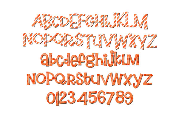 Jolly Oranges Font PNG with transparent background - Preview 1