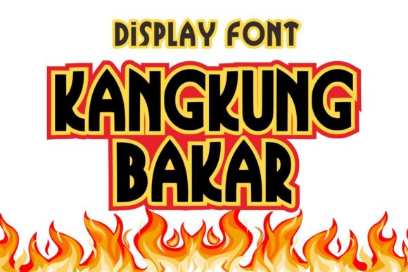 Kangkung Bakar Font PNG with transparent background - Preview 2