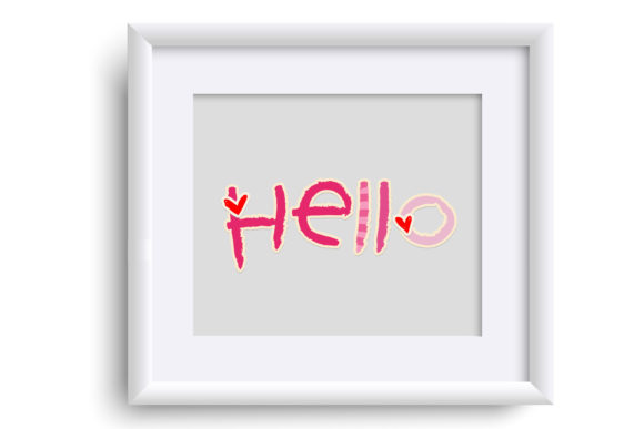 Kid's Love Font PNG with transparent background - Preview 4