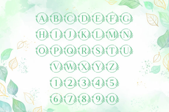 Nathasa Monogram Font font preview - 4