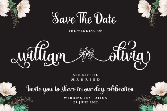 Nigella Script Font PNG with transparent background - Preview 2