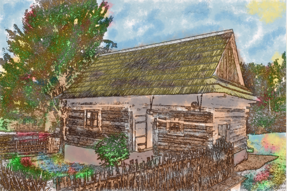 Old House | Vintage | Watercolor | PNG