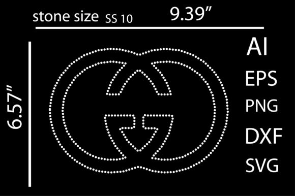 Logo Rhinestone Template Design 18 Afbeelding Afdruk Sjablonen Door TRANSFORM20