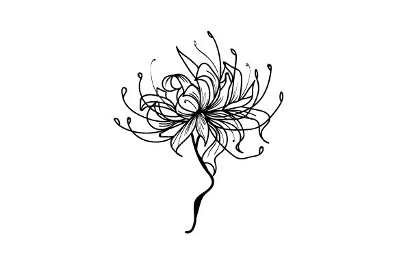 Red Spider Lily Coloring Page SVG Cut file by Creative Fabrica Crafts   Creative Fabrica