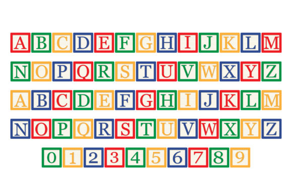 Alphabet Blocks Font - Preview 2