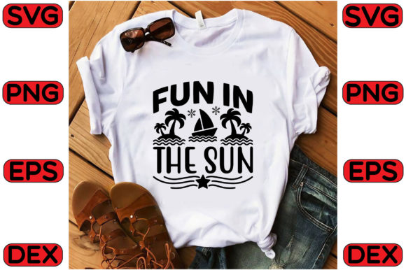 Fun in the Sun Graphic T-shirt Designs By designshark