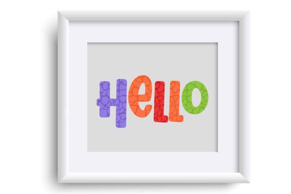 Jellybean Giraffe Font PNG with transparent background - Preview 4