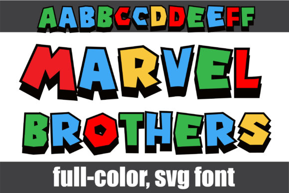 Marvel Brothers Color Fonts Font By Illustration Ink