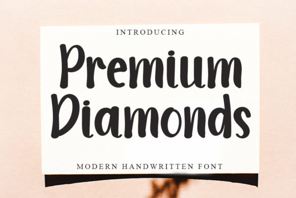 Premium Diamonds Font PNG with transparent background - Preview 4