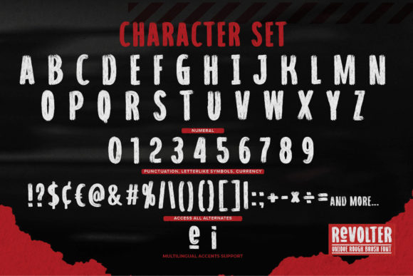 Revolter Font PNG with transparent background - Preview 6