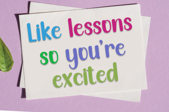 Schools Tropical Font PNG with transparent background - Preview 3