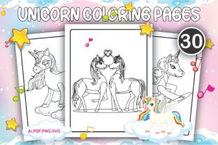 Unicorn Coloring Pages for Kids Graphic by Salam Store · Creative Fabrica