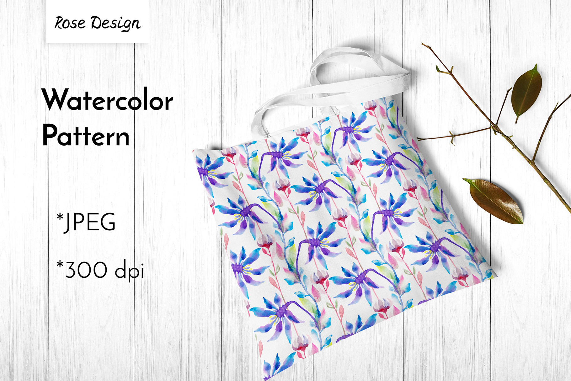 Abstract Flowers Watercolor Pattern Graphic by neauth · Creative Fabrica