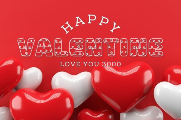 Love More Font PNG with transparent background - Preview 1