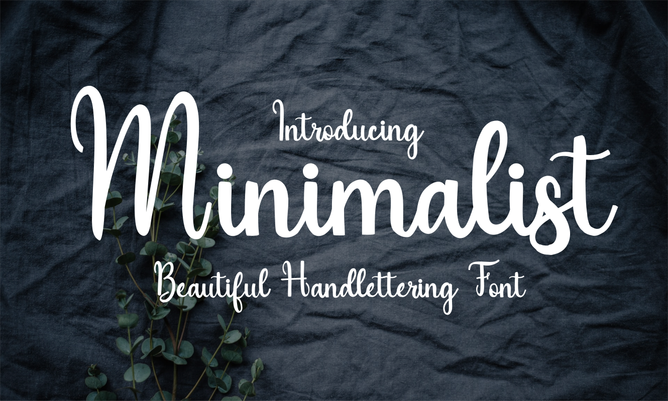 Minimalist Font by Goodrichees · Creative Fabrica font preview