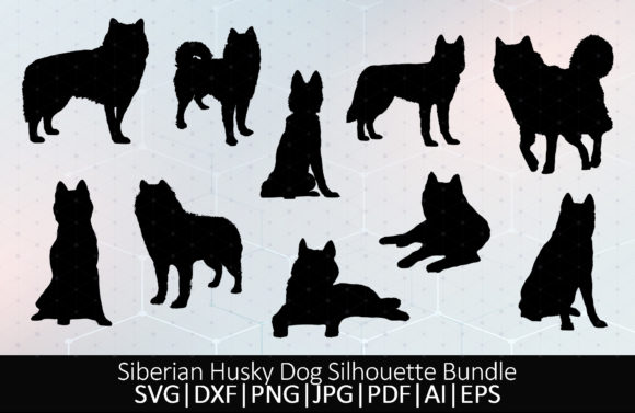 Siberian husky dog silhouette SVG for Cricut car decal vinyl cutting and laser engraving