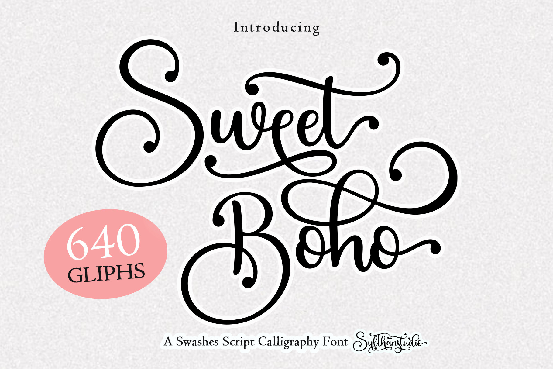 Sweet Boho preview, soft friendly script