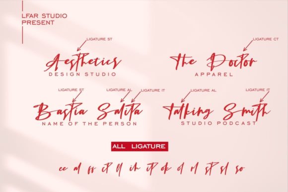 Alleandra Smith Font PNG with transparent background - Preview 4