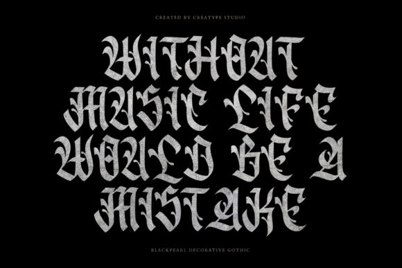 Blackpearl Font - Preview 3