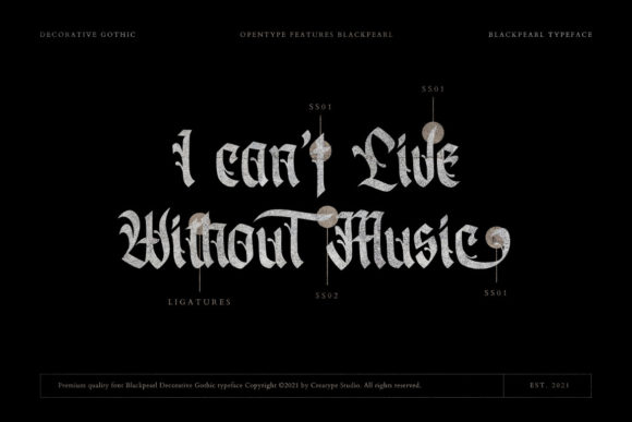 Blackpearl Font - Preview 5