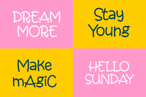 Childlike Everyday Font PNG with transparent background - Preview 3