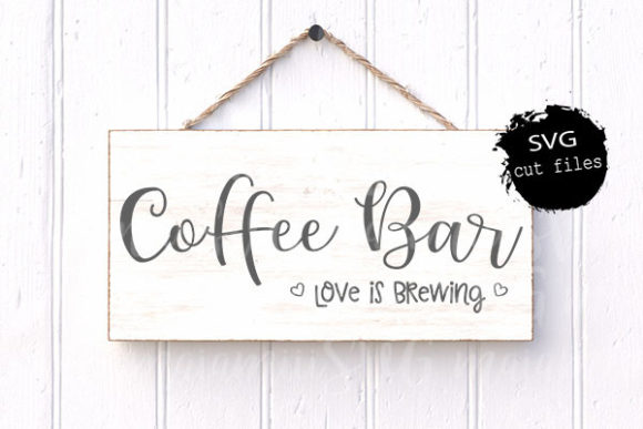 Coffee Bar Love is Brewing, Coffee Sign