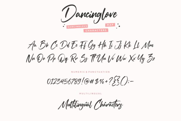 Dancinglove Font PNG with transparent background - Preview 5