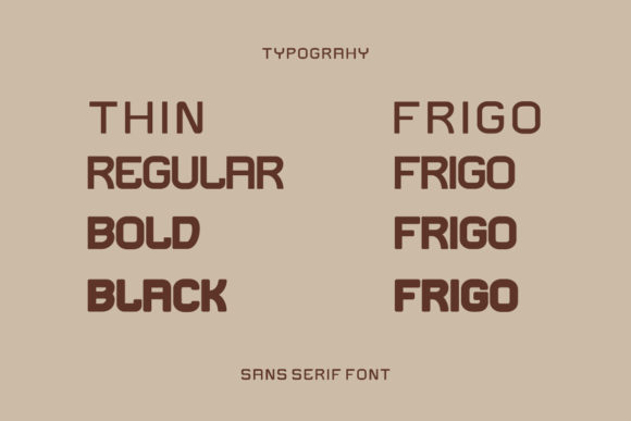 Frigo Font - Preview 1