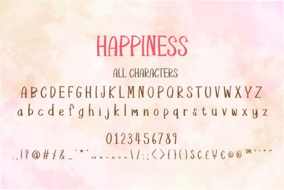 Happiness Font - Preview 2