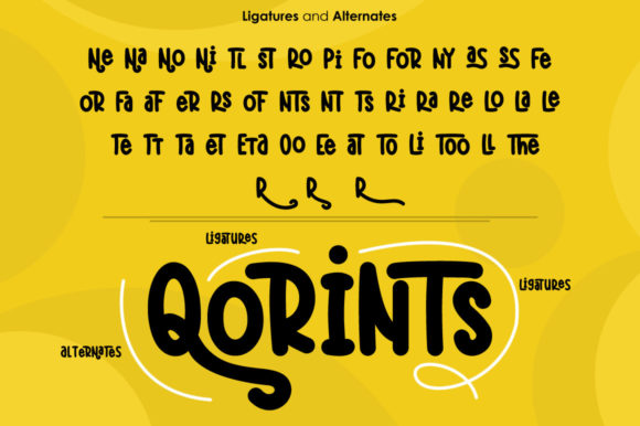 Qorints Font PNG with transparent background - Preview 5