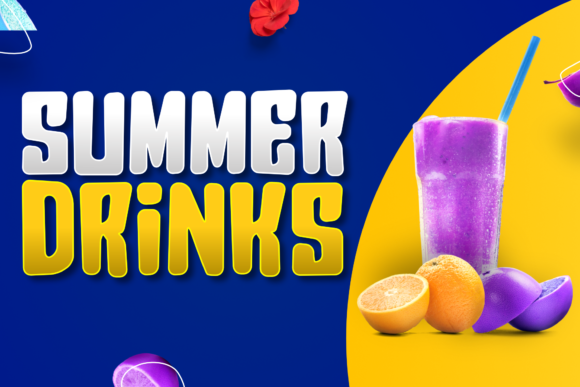Quickboom Rounded Font PNG with transparent background - Preview 2