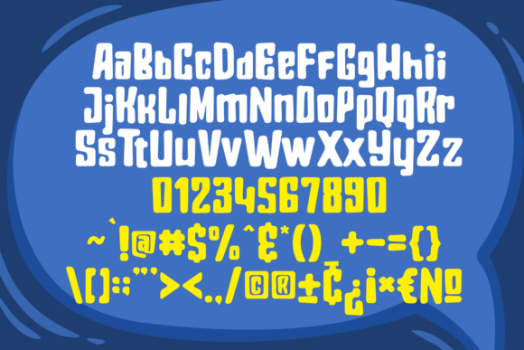 Quickboom Rounded Font PNG with transparent background - Preview 4