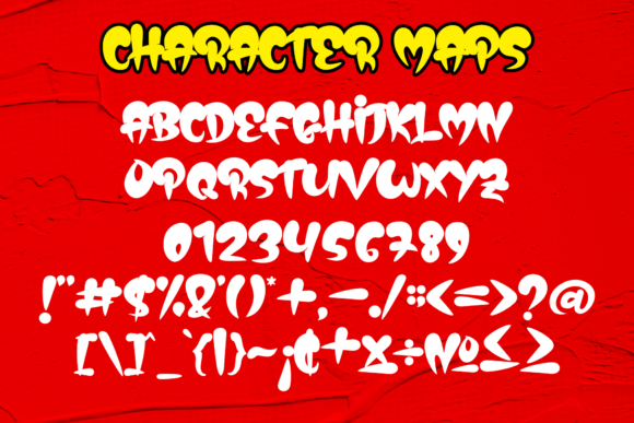 Radicals Joking Font PNG with transparent background - Preview 1