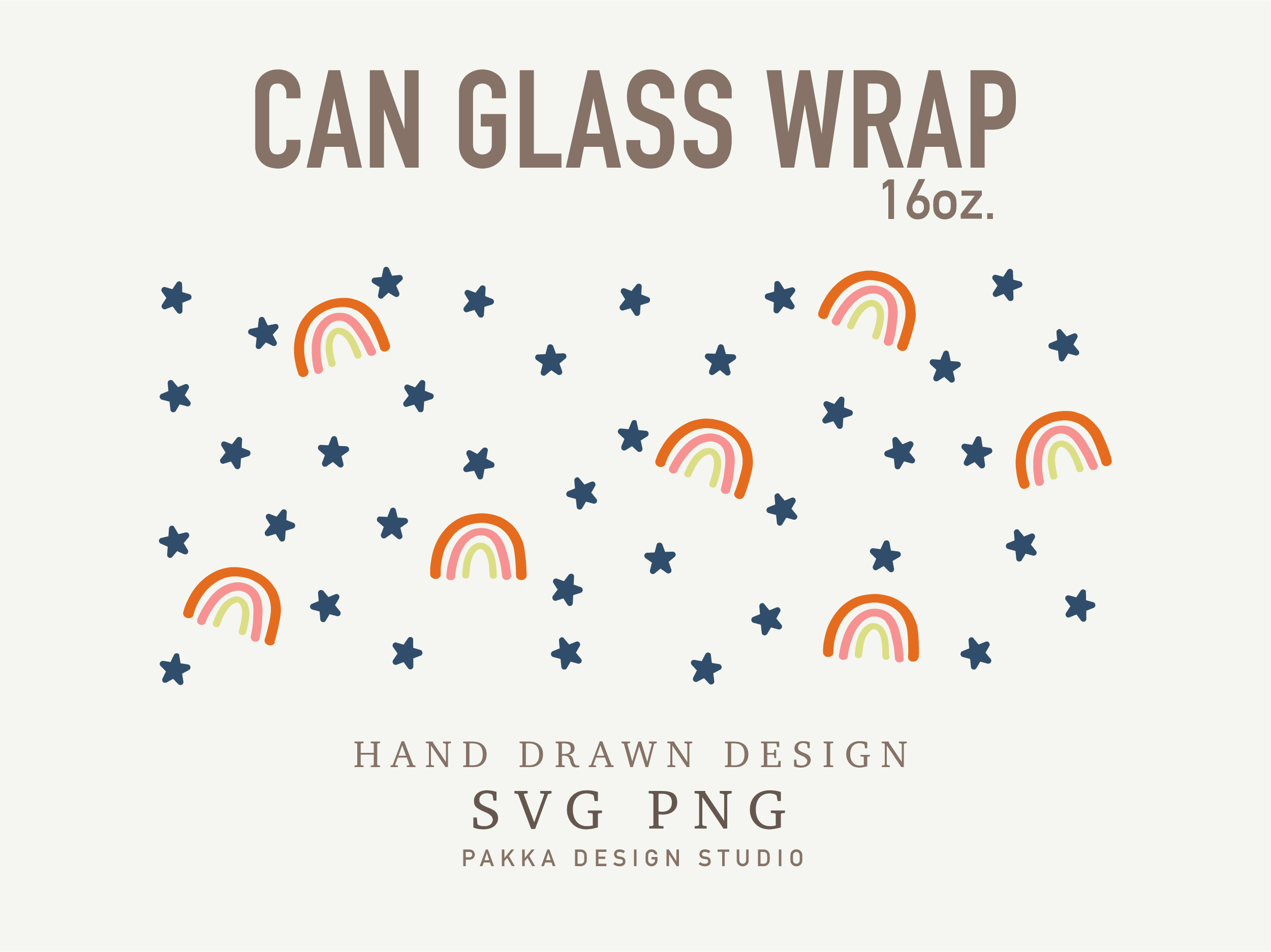 Rainbow Svg Can Glass Wrap Graphic by Pakka Design Studio · Creative ...