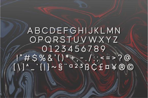 Roterline Font PNG with transparent background - Preview 1