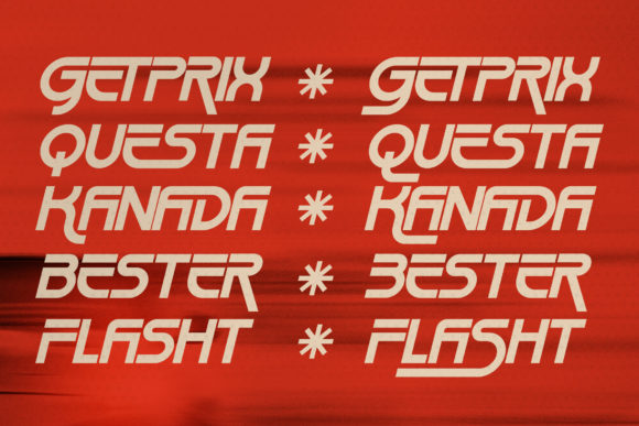 Rush Turbo Font PNG with transparent background - Preview 6