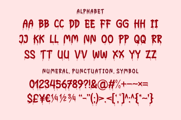 Blood Forest Font - Preview 2
