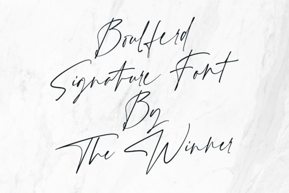 Boulferd Font - Preview 1
