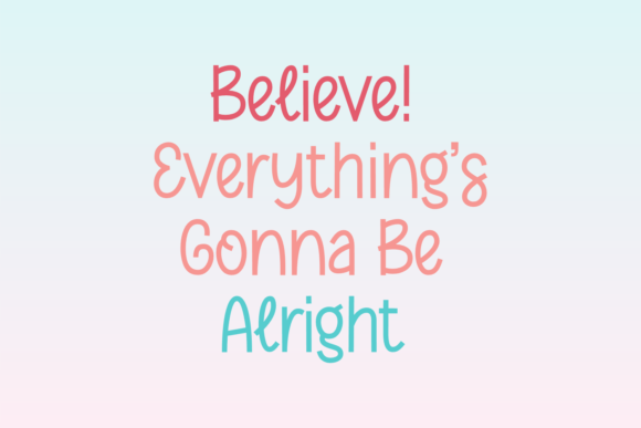 Cute Little Girl Font - Preview 1