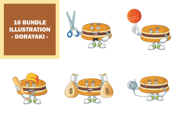 Dorayaki Bundle Graphic Illustrations By KongVector2020
