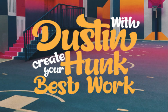 Dustin Hunk Font - Preview 1