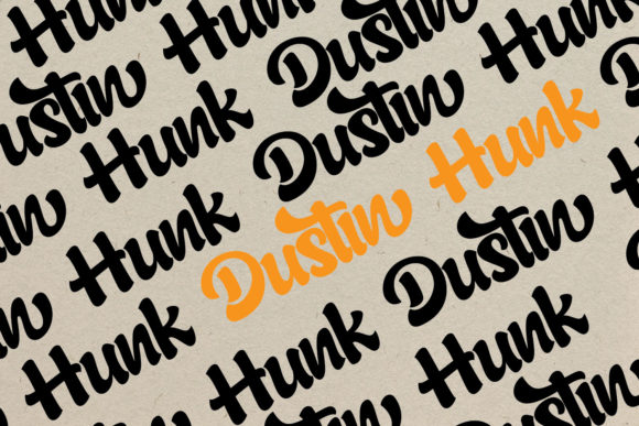 Dustin Hunk Font - Preview 2