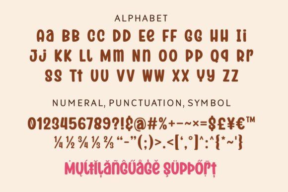 Fresh Choco Font PNG with transparent background - Preview 3