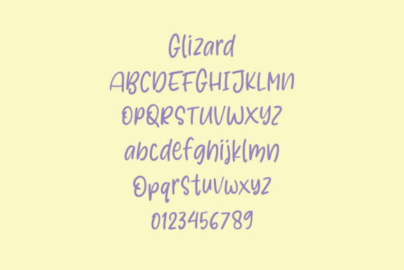 Glizard Font - Preview 3