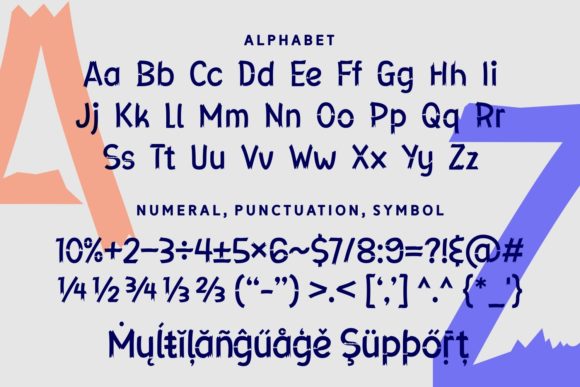 Hiking the Peak Font PNG with transparent background - Preview 3