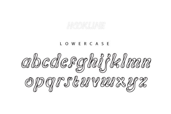 Hookline Font PNG with transparent background - Preview 3
