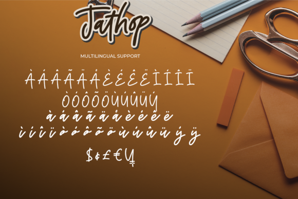 Jathop Font PNG with transparent background - Preview 2